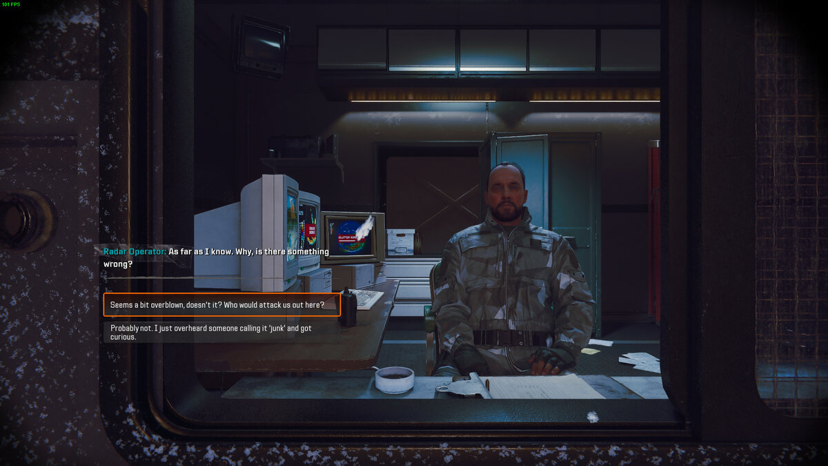 Black Ops 6 Under the Radar mission walkthrough: Voskera base radar operator room.