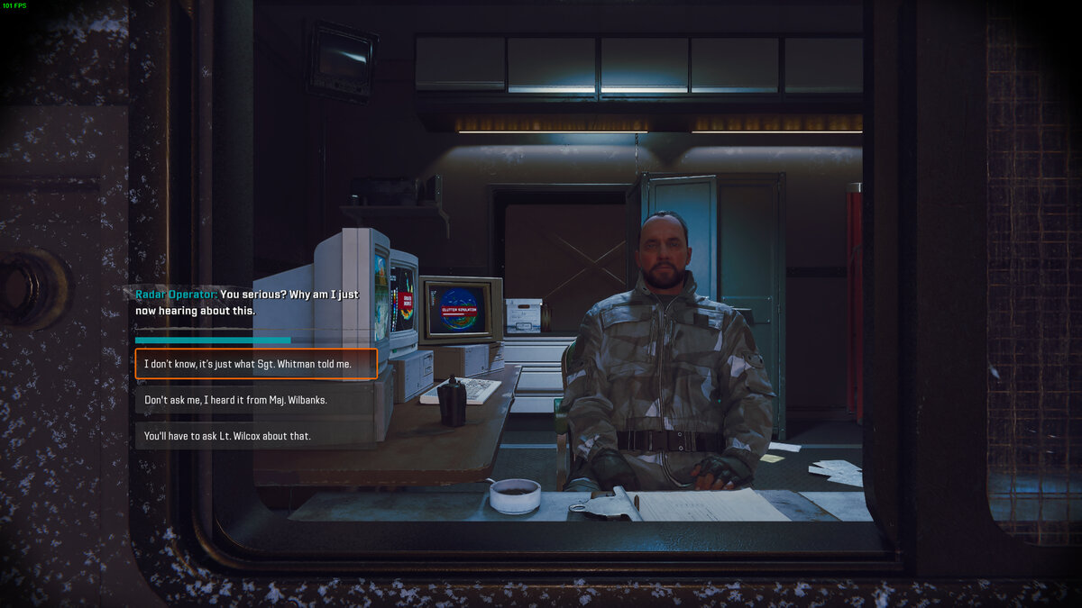 Black Ops 6 Under the Radar mission walkthrough: Voskera base radar operator room.
