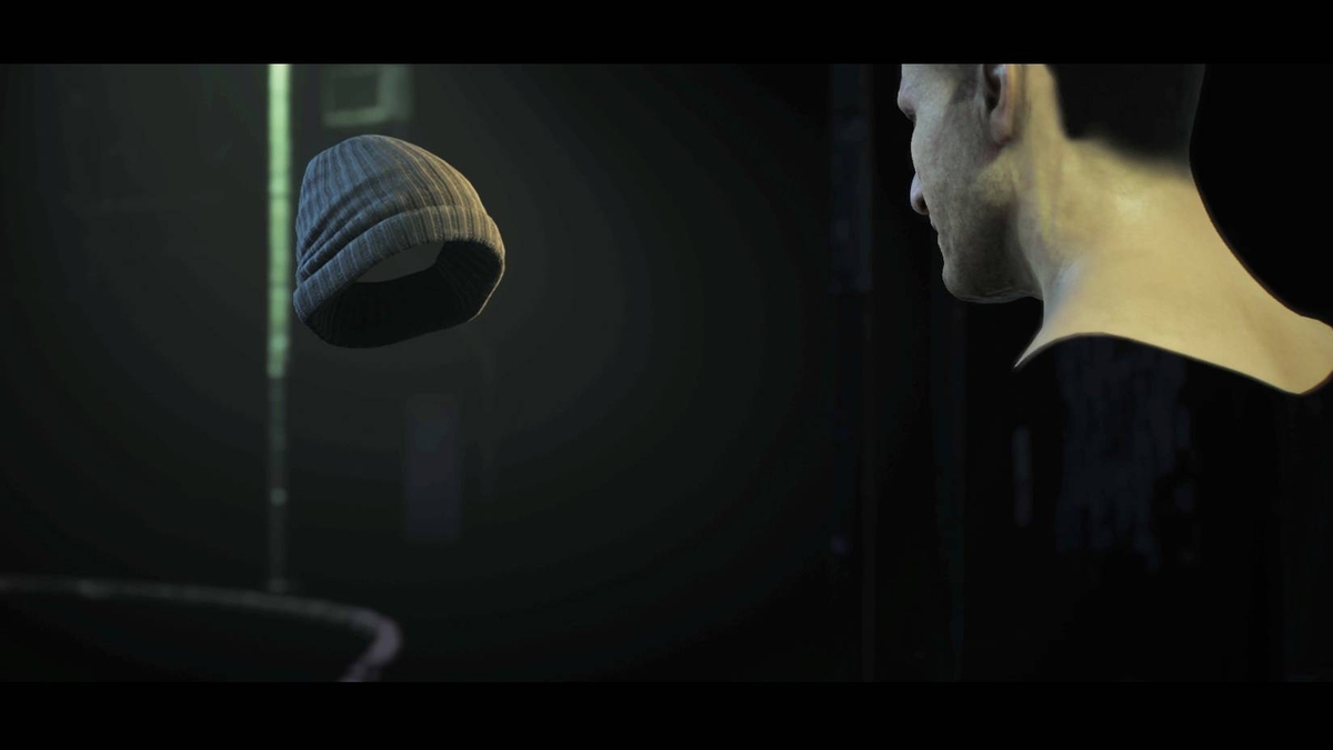 RoboCop Rogue City Unfinished Business: floating head and beanie.