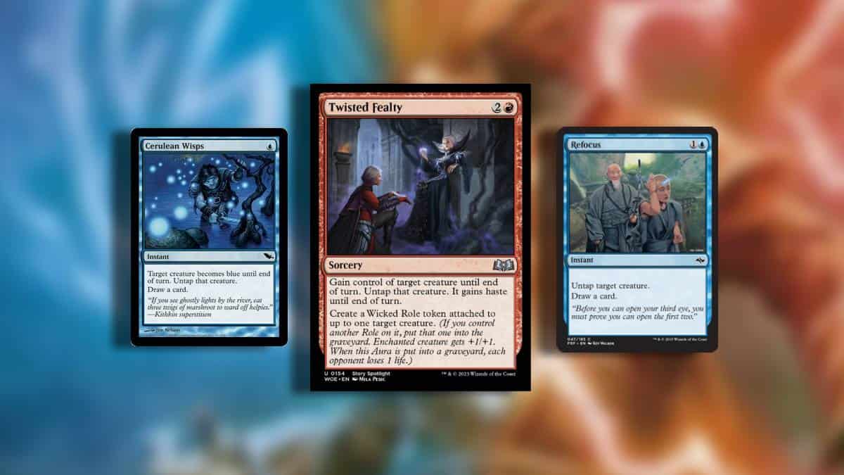 Quick Draw decklist: Cerulean Wisp, Refocus and Twister Fealty, all of which should be used to upgrade the Quick Draw precon.