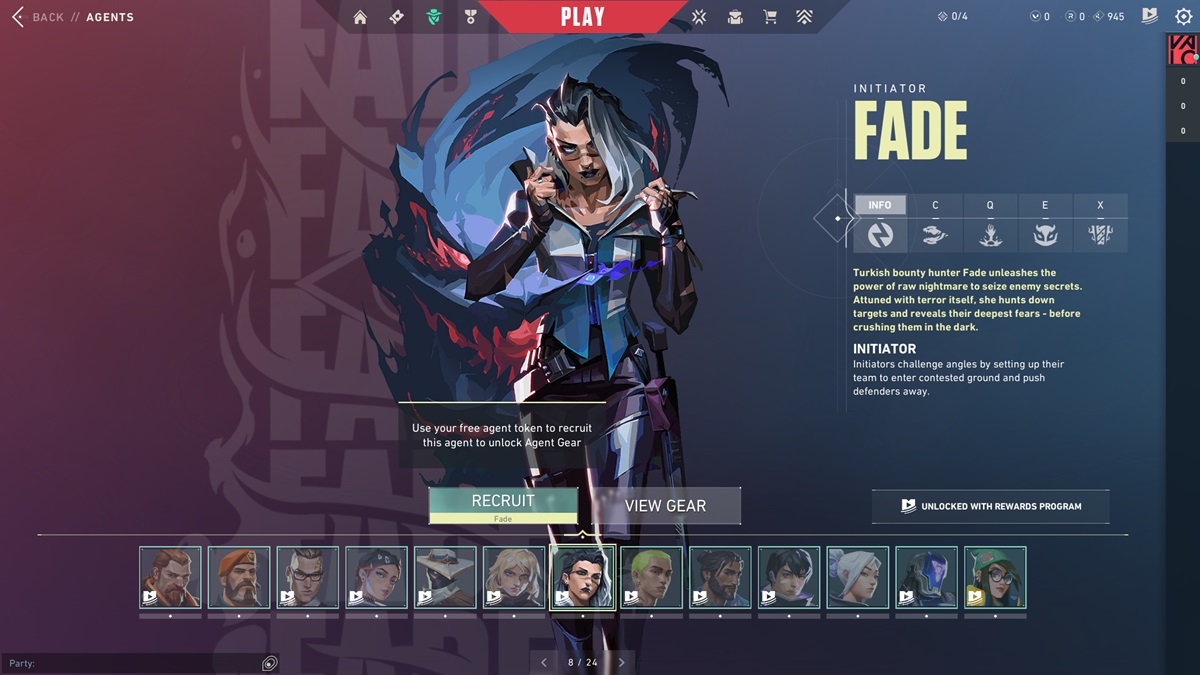 The agent Fade in Valorant.