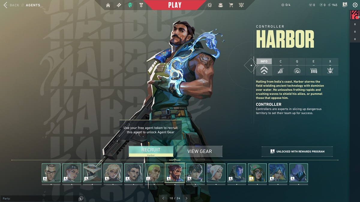 The agent Harbor in Valorant.