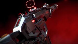 Best Phantom Skins in Valorant: The Prototype 781-A Phantom skin in-game. Image captured by VideoGamer.