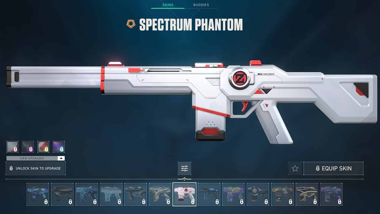 Best Phantom Skins in Valorant: The Spectrum Phantom skin in the game. Image captured by VideoGamer.