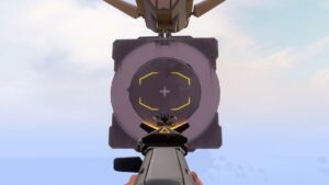 A player aims at a target in Valorant.