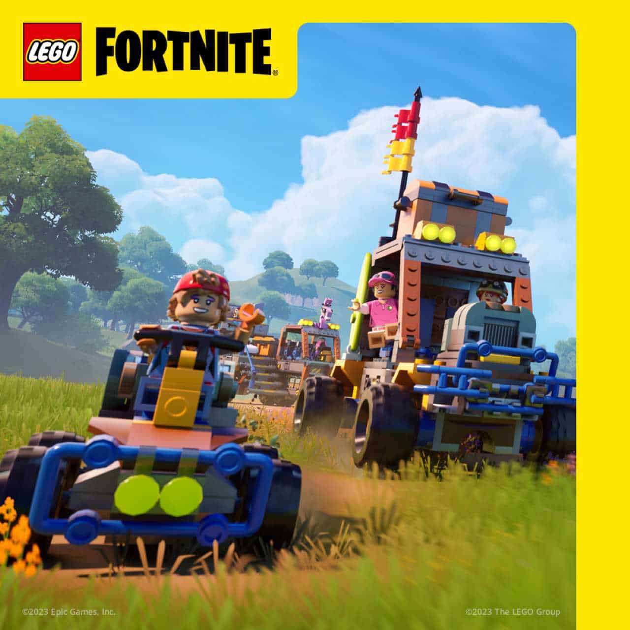 LEGO Fortnite vehcles: Teaser of vehicles in LEGO Fortnite.