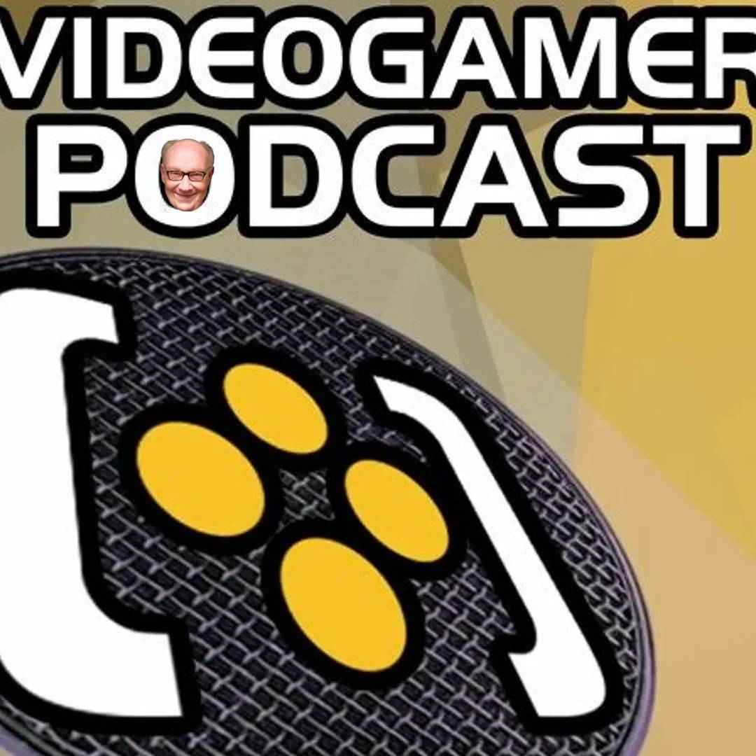 VideoGamer Podcast logo showing Jeff Steitzer hiding in the "O"
