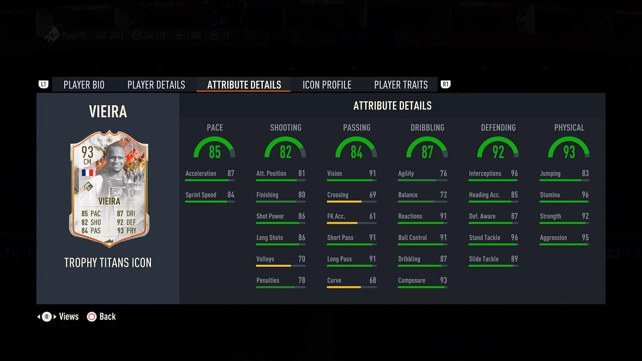 vieira trophy titants icon player profile fifa 23