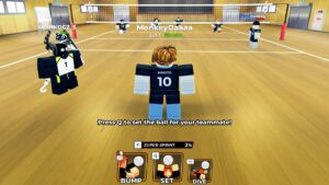 Volleyball Legends codes: Roblox characters playing volley ball.