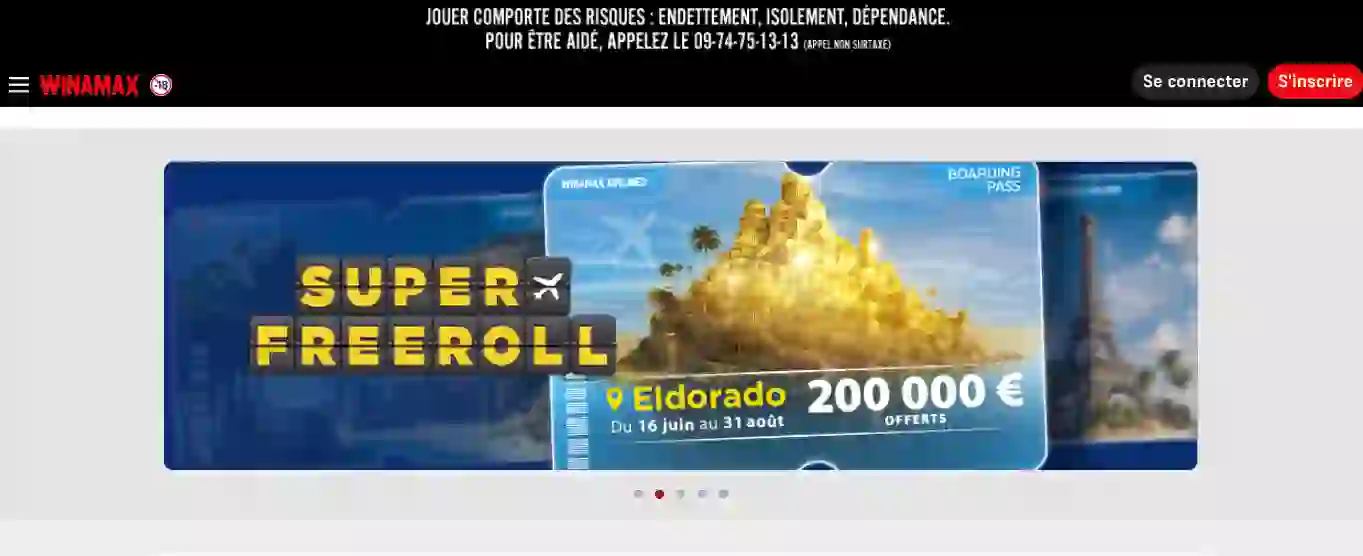 Winamax casino en ligne sans vérification