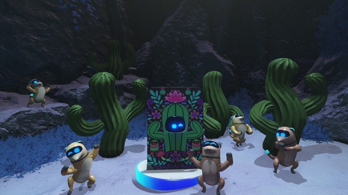 Astro Bot Wormy Passage: Astro Bot exploring the Wormy Passage.