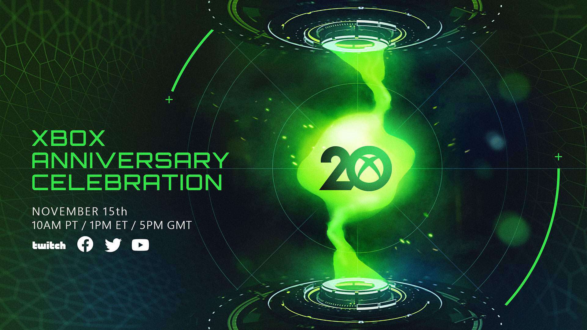 Xbox to hold 20th Anniversary Celebration event broadcast on November 15