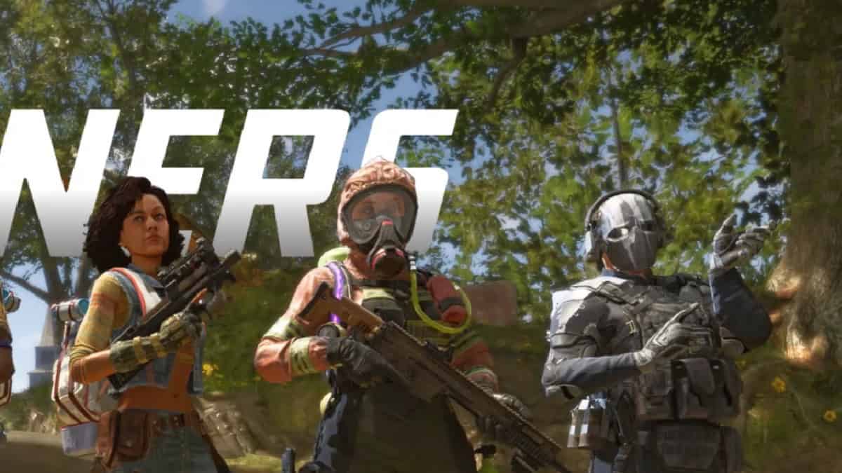 Three teammates stand next to each other on the victory screen.