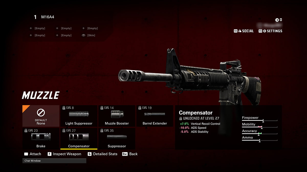 Image of Compensator attachment on M16A4 in XDefiant.