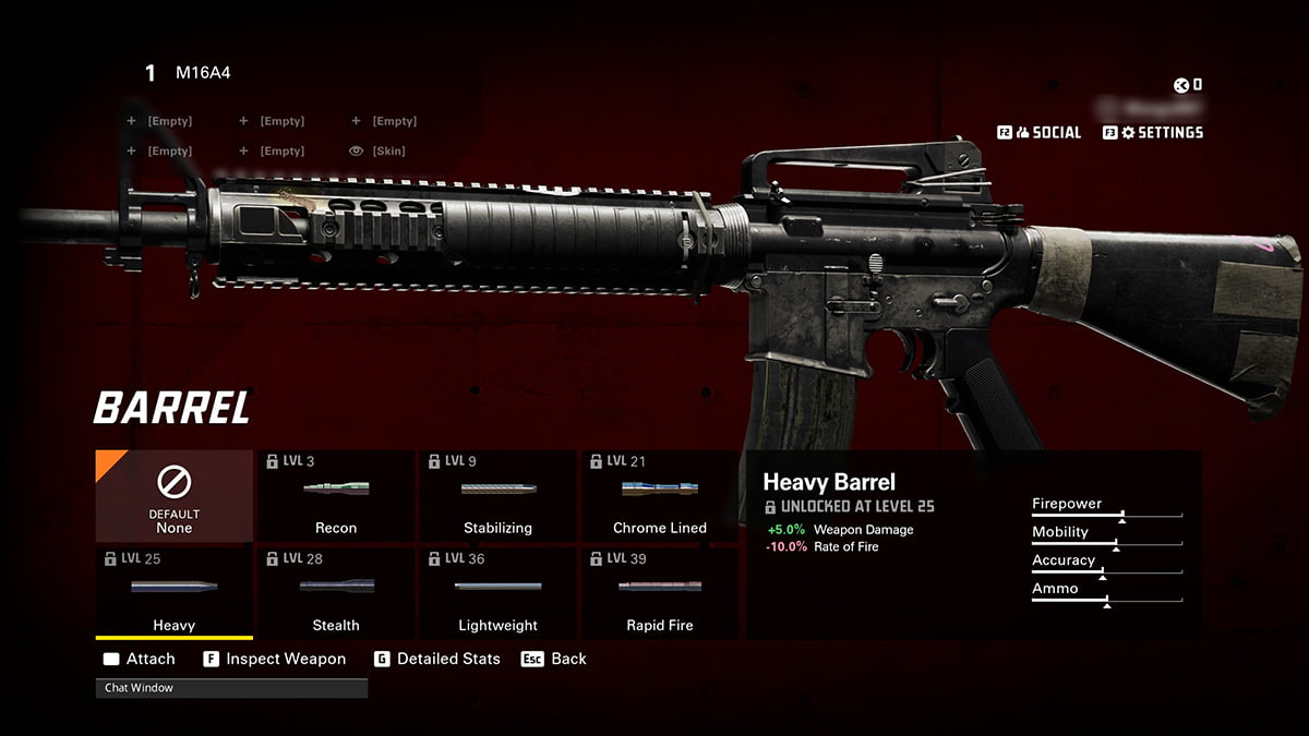 Image of Heavy Barrel attachment on M16A4 in XDefiant.