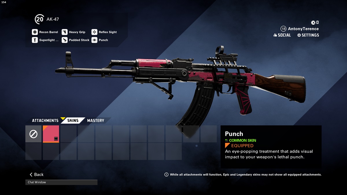 A player checks out the Punch AK-47 in XDefiant.