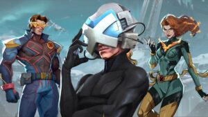 Professor X in Marvel Rivals with mutants