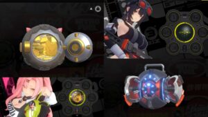 zenless zone zero best weapons - a split showing two women and two w-engines in ZZZ