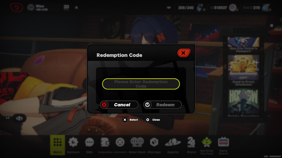 Zenless Zone Zero codes: code redemption process.